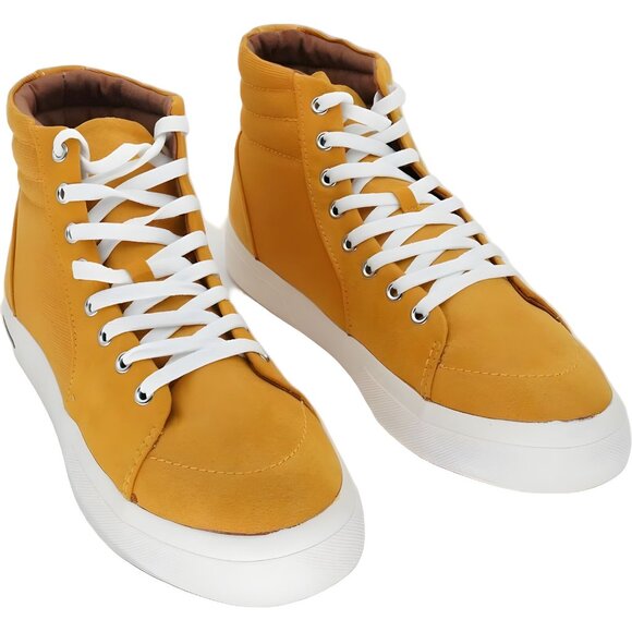 Sun Stone Jett High-Top Yellow Sneakers for Men Size 10.5 - Picture 1 of 6